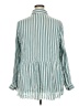 True Craft Stripes Teal Long Sleeve Blouse Size 2X - photo 2