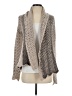Moth Chevron-herringbone Tan Cardigan Size S - photo 1