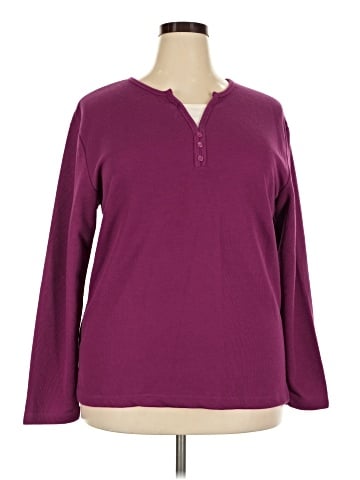 Bobbie Brooks Long Sleeve Henley (view 1)