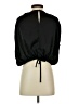 Aqua 100% Polyester Black 3/4 Sleeve Blouse Size S - photo 2
