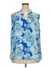 The Limited 100% Polyester Blue Sleeveless Blouse Size 2X - photo 1