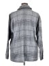 J.Jill 100% Polyester Plaid Gray Coat Size XL - photo 2