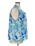 The Limited 100% Polyester Blue Sleeveless Blouse Size 2X - photo 4