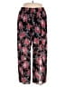 Torrid 100% Polyester Floral Red Casual Pants Size 1X Plus (1) - photo 1