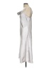 Bebe 100% Polyester Metallic Silver Gray Cocktail Dress Size L - photo 5