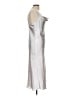 Bebe 100% Polyester Metallic Silver Gray Cocktail Dress Size L - photo 4