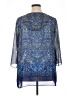 One World 100% Polyester Blue 3/4 Sleeve Blouse Size 1X - photo 2