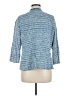Nic + Zoe Houndstooth Jacquard Tweed Teal Blue Jacket Size M (petite) - photo 2