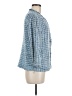 Nic + Zoe Houndstooth Jacquard Tweed Teal Blue Jacket Size M (petite) - photo 4