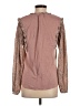 Left Coast by Dolan 100% Polyester Animal Print Brown Long Sleeve Blouse Size S - photo 2