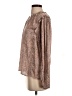 Left Coast by Dolan 100% Polyester Animal Print Brown Long Sleeve Blouse Size S - photo 5