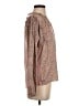 Left Coast by Dolan 100% Polyester Animal Print Brown Long Sleeve Blouse Size S - photo 4