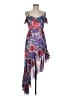 City Studio 100% Polyester Floral Purple Cocktail Dress Size M - photo 1
