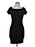 Aqua Solid Black Cocktail Dress Size L - photo 1
