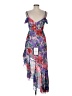 City Studio 100% Polyester Floral Purple Cocktail Dress Size M - photo 2