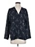 Vince. 100% Polyester Blue 3/4 Sleeve Blouse Size S - photo 1