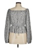 Altar'd State 100% Polyester Silver Long Sleeve Blouse Size M - photo 1