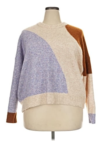 Madewell Cedarbrook Pullover Sweater in Colorblock (view 1)
