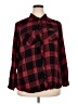 Torrid 100% Rayon Plaid Red Long Sleeve Button-Down Shirt Size 3X Plus (3) - photo 1
