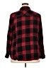 Torrid 100% Rayon Plaid Red Long Sleeve Button-Down Shirt Size 3X Plus (3) - photo 2