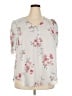 Torrid 100% Polyester Gray Short Sleeve Blouse Size 2X Plus (2) - photo 1
