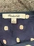 Madewell 100% Cotton Polka Dots Blue Short Sleeve Blouse Size L - photo 7