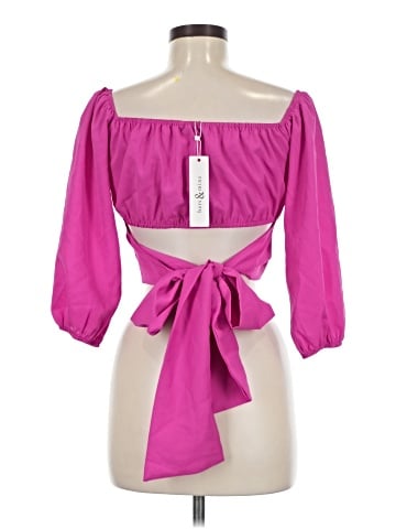 Hers & Mine 3/4 Sleeve Blouse (view 2)
