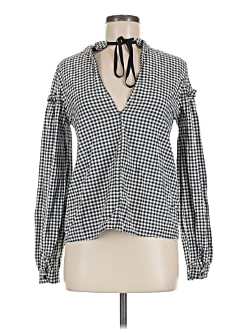 Topshop Long Sleeve Blouse (view 1)