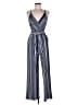 Kaileigh Stripes Blue Jumpsuit Size S - photo 1