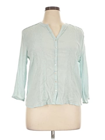 Preswick & Moore 3/4 Sleeve Button-Down Shirt (view 1)