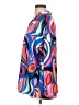 Boohoo 100% Polyester Print Blue Long Sleeve Blouse Size 10 - photo 5