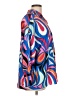 Boohoo 100% Polyester Print Blue Long Sleeve Blouse Size 10 - photo 4