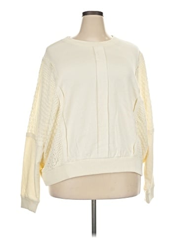 Peace Love World Pullover Sweater (view 1)