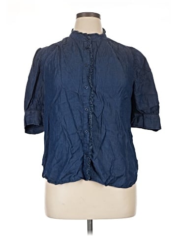 RACHEL Rachel Roy 3/4 Sleeve Button-Down Shirt (view 1)