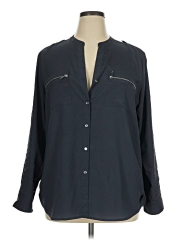 Calvin Klein Long Sleeve Blouse (view 1)