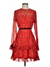 Lulus 100% Polyester Paisley Red Cocktail Dress Size S - photo 1