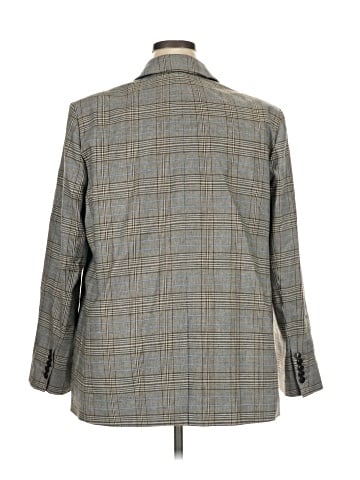 Madewell The Plus Kline Blazer in Yarn-Dyed Plaid (view 2)