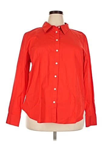 Ann Taylor Long Sleeve Button-Down Shirt (view 1)