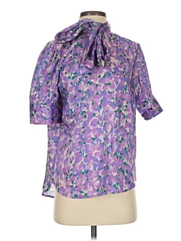 J.Crew Collection Short Sleeve Blouse (view 1)