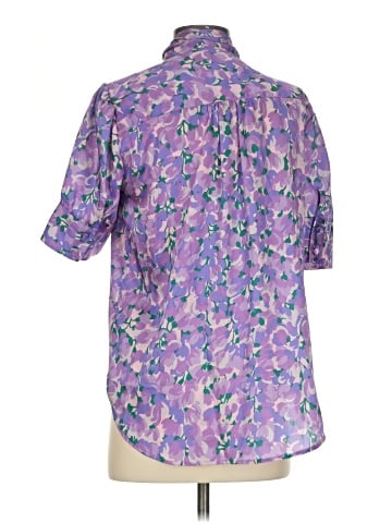J.Crew Collection Short Sleeve Blouse (view 2)