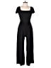 No Comment Solid Black Jumpsuit Size L - photo 1
