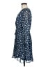 Ann Taylor 100% Polyester Print Blue Casual Dress Size 8 Petite - photo 5