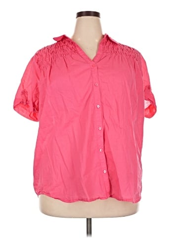 Just My Size Short Sleeve Blouse (view 1)