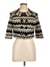 Signature by Robbie Bee 100% Polyester Chevron-herringbone Gold Black Jacket Size 10 - photo 1