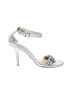 Betsey Johnson Silver Sandals Size 8 1/2 - photo 1