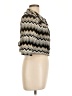 Signature by Robbie Bee 100% Polyester Chevron-herringbone Gold Black Jacket Size 10 - photo 4
