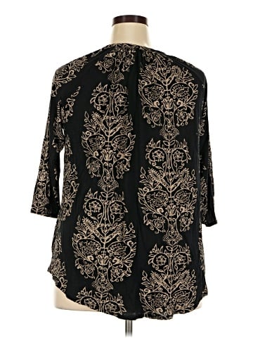 Lucky Brand 3/4 Sleeve Blouse (view 2)