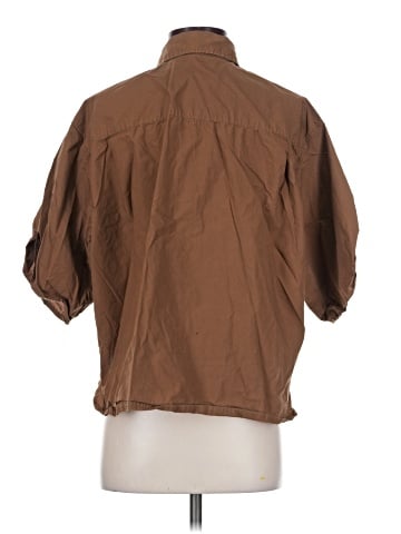Zara 3/4 Sleeve Button-Down Shirt (view 2)