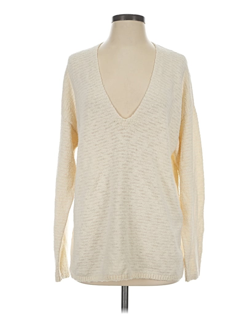 Pre-owned Faherty Pullover Sweater In Ivory