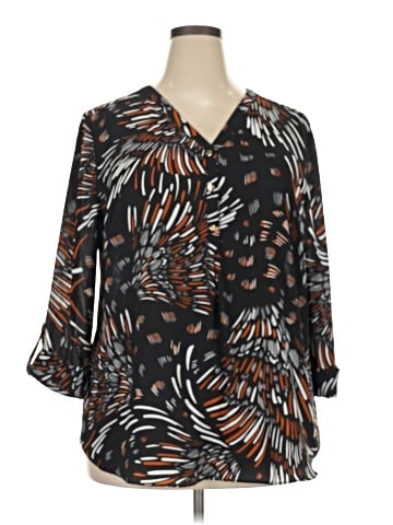 JM Collection 3/4 Sleeve Blouse (view 1)